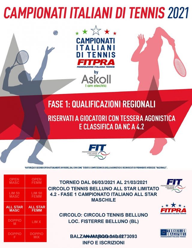 Campionati Italiani di tennis | Circolo Tennis Belluno