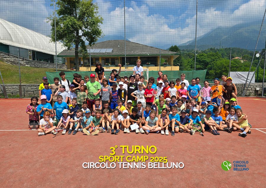 3° Turno Sport Camp 2025 | Circolo Tennis Belluno 3° Turno Sport Camp 2025 | Circolo Tennis Belluno